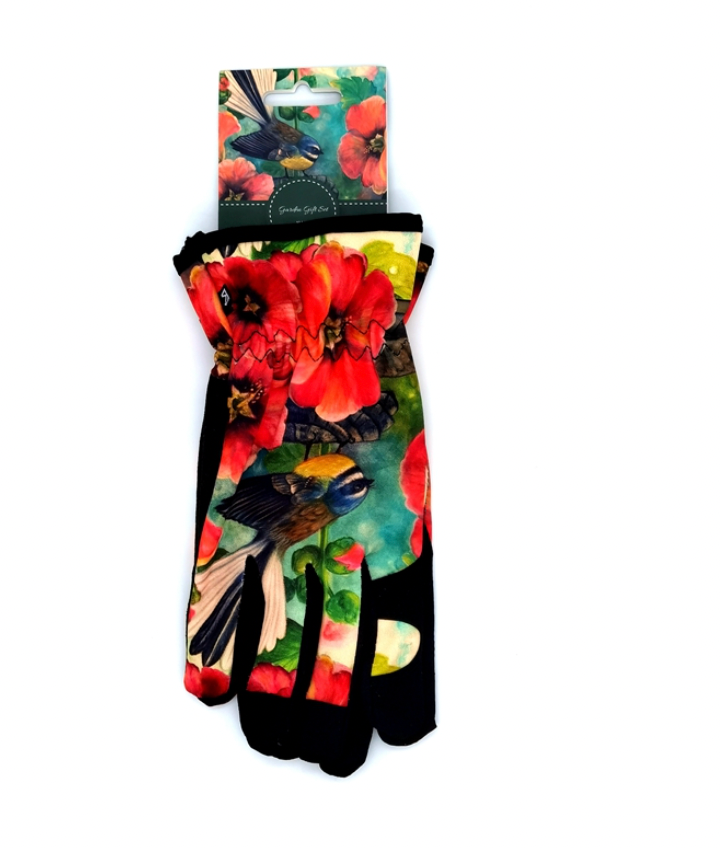 Gardening Gloves - Fantail Hibiscus Gloves AM Trading