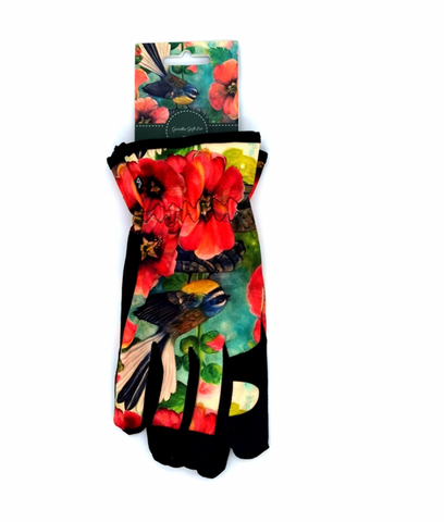 Gardening Gloves - Fantail Hibiscus Gloves AM Trading