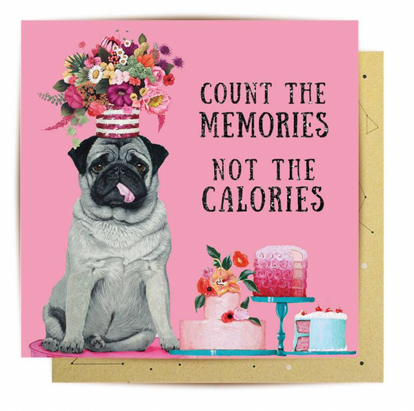 Card - Calorie Counter pug