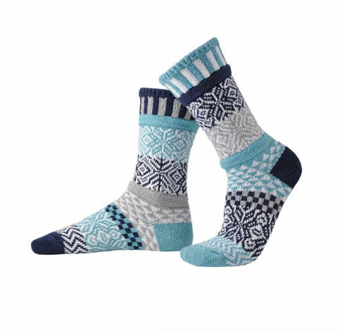 Solmate Socks - Snowfall - Crew Socks