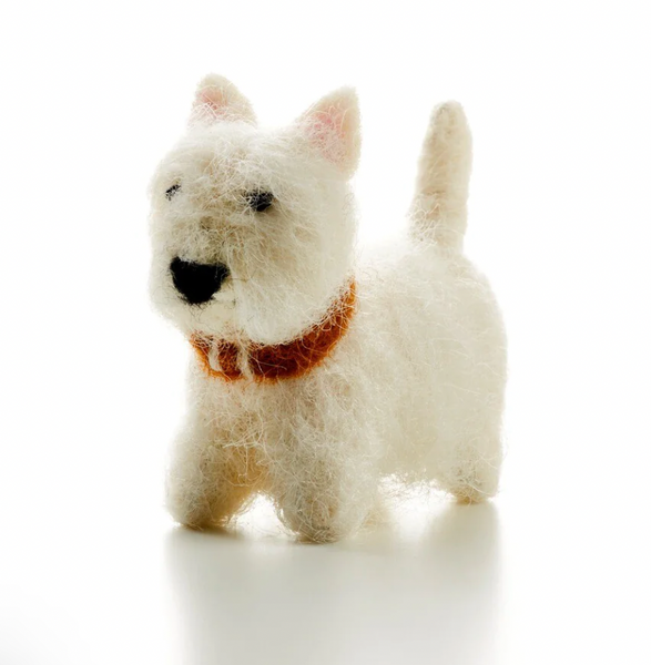 Dog Walker Mouse Felt Mouse Sew Heart Felt Westie