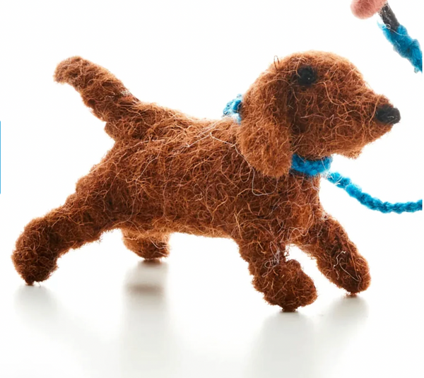 Dog Walker Mouse Felt Mouse Sew Heart Felt Dachshund