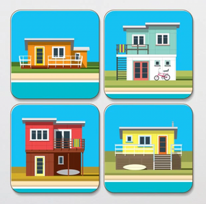 Coasters Set of 4 - Baches