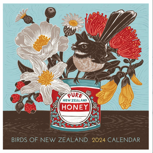 Birds Of New Zealand 2024 Wall Calendar
