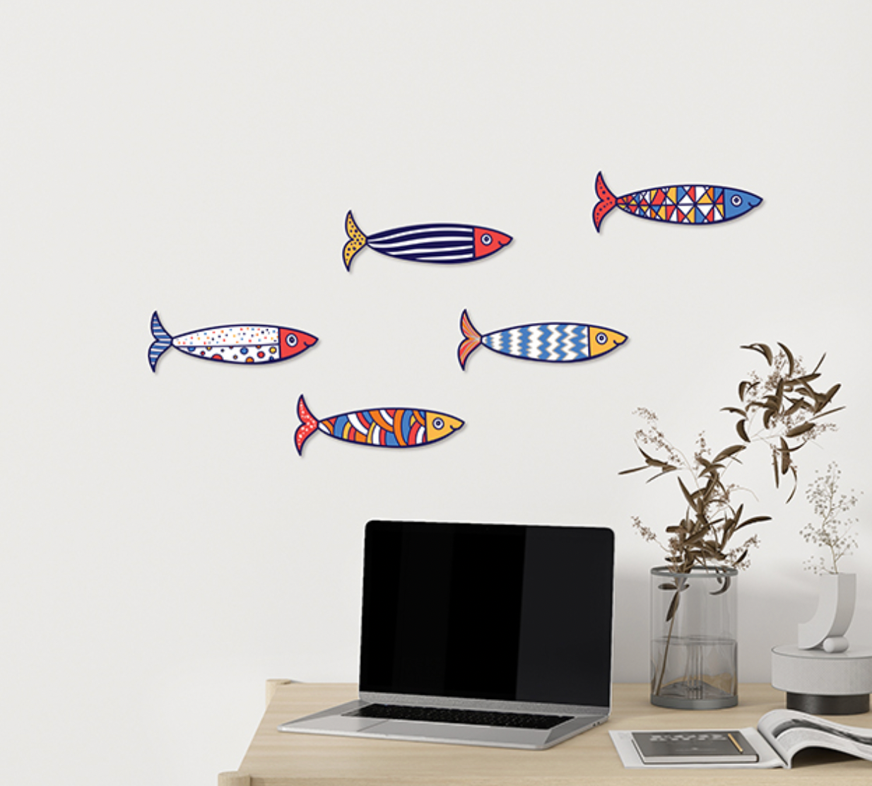 Fiesta Fish Wall Set
