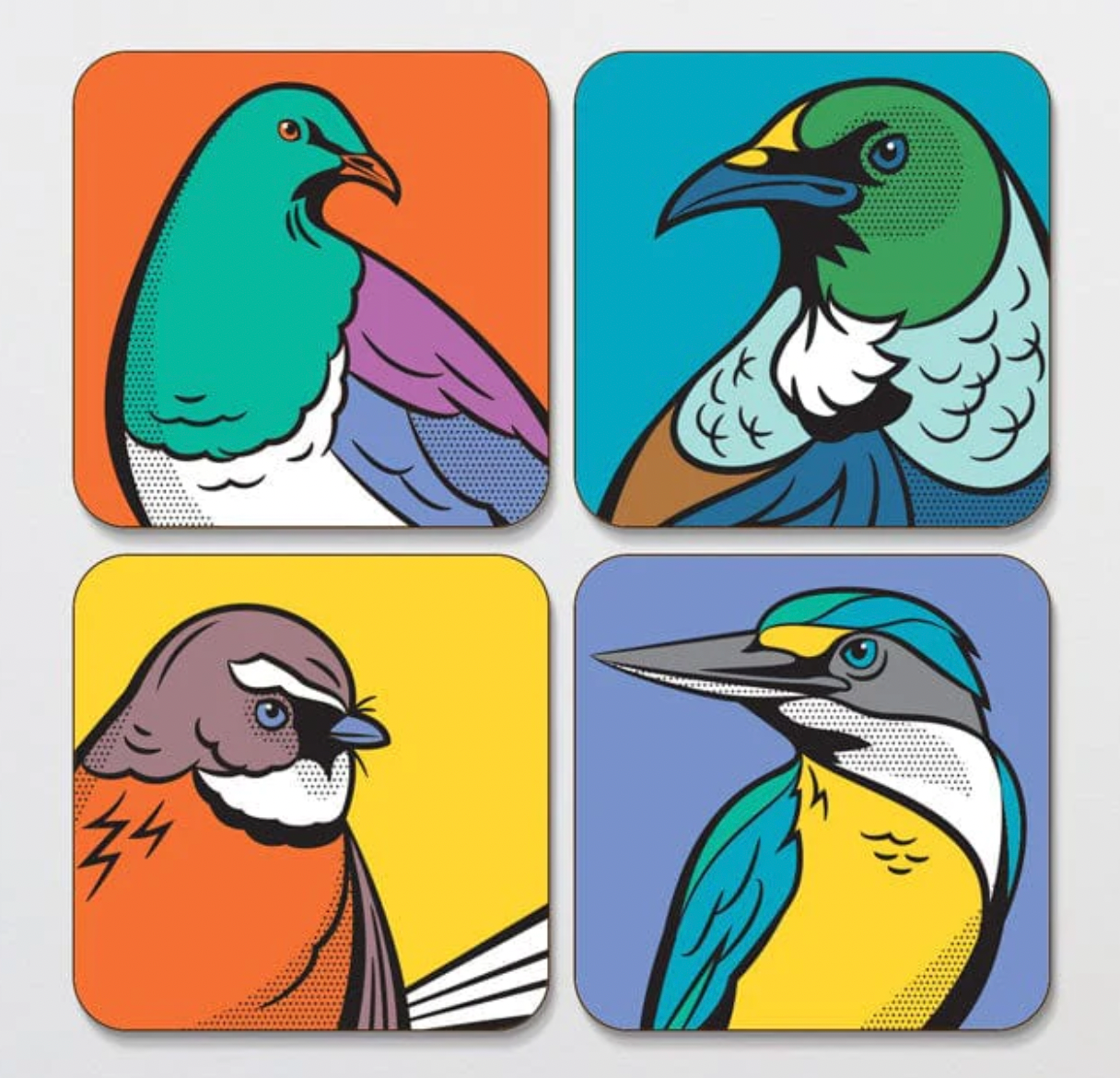 Copy of Coasters Set of 4 - Comic Natives