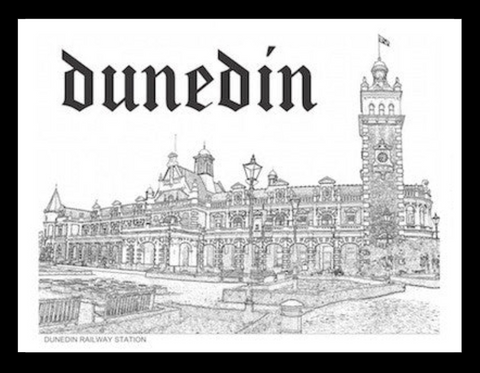 Dunedin Railway Station Tea Towel