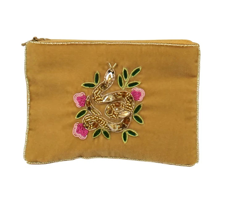 Gold Snake Velvet Coin Purse Coin Purse My Doris
