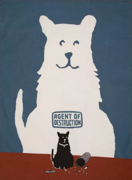 Agent of Destruction - Tea Towel Tea Towel BlueQ