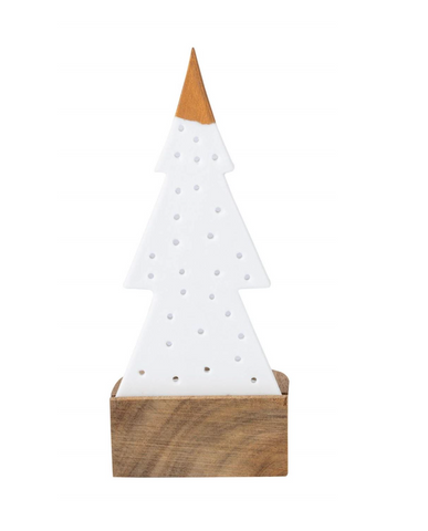 Fir Tree - Porcelain Tealight Holder