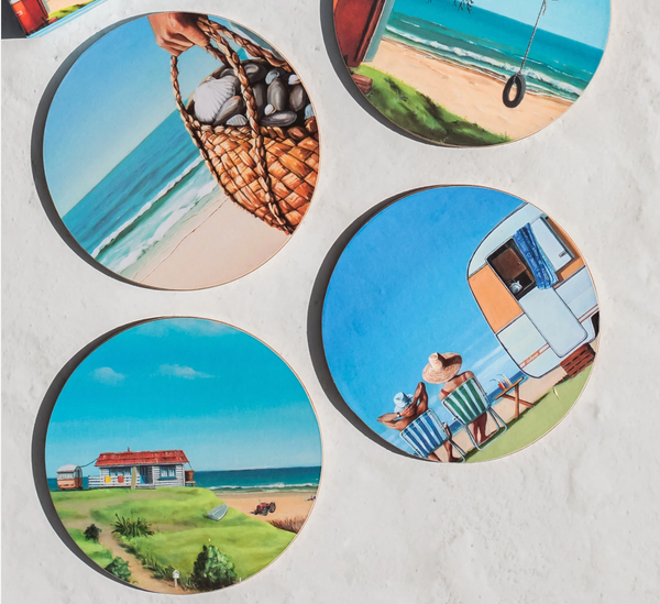 New Zealand Summer Box of 6 Coasters