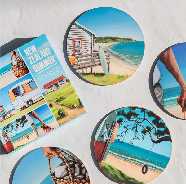 New Zealand Summer Box of 6 Coasters