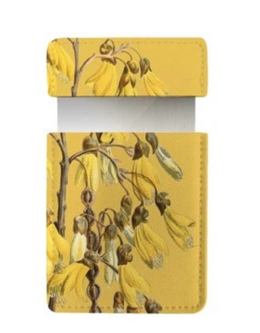 Vintage Botanical Pocket Mirror - Kowhai Cosmetic Mirror 100% NZ