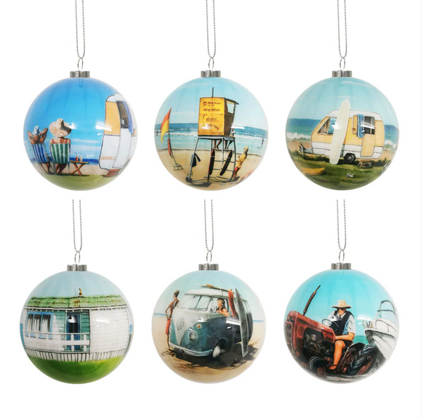 NZ Summer Christmas Baubles Decorations