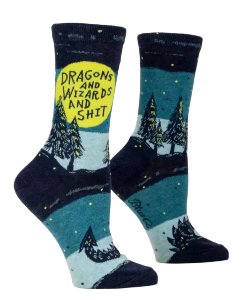 Dragons and Wizards Crew Socks