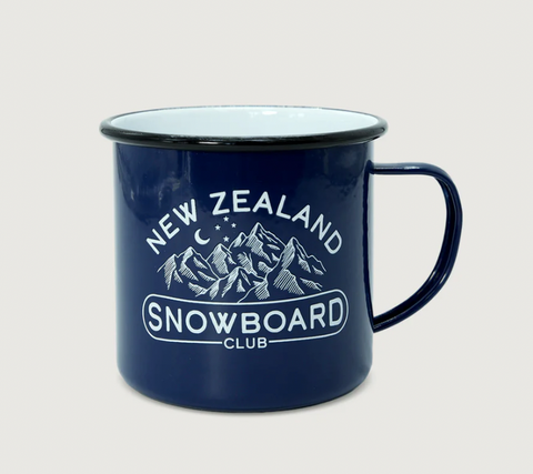 Snowboarding Enamel Mug