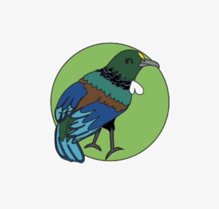 Enamel Pin - Tia the Tui Lapen Pin Moana Road