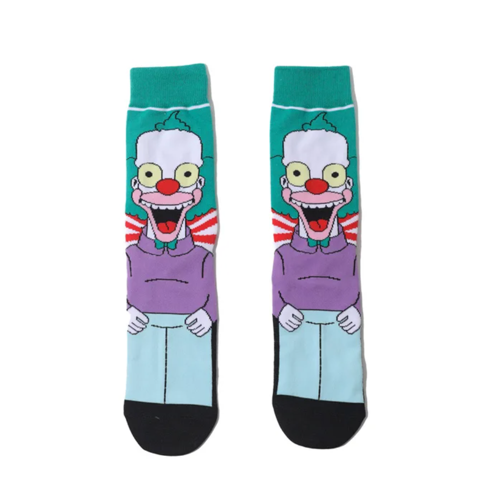 Krusty The Clown Simpson Socks Socks Design Withdrawals