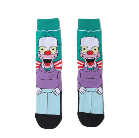 Krusty The Clown Simpson Socks