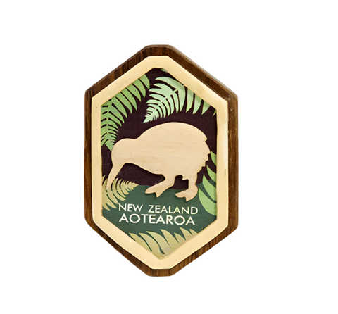 Kiwi Wooden Magnet fridge magnet Moana Road