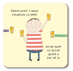 Rosie Made A Thing Coaster - Vitamins Coasters Rosie Made A Thing