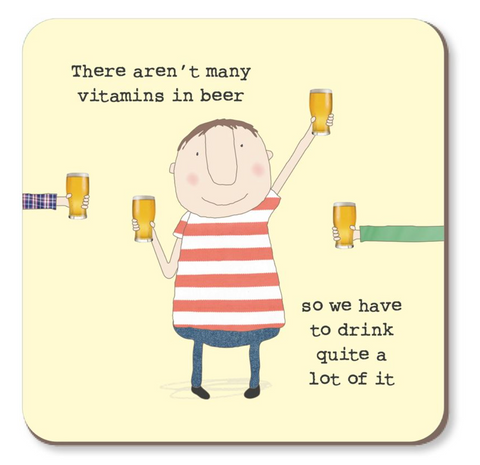 Rosie Made A Thing Coaster - Vitamins Coasters Rosie Made A Thing