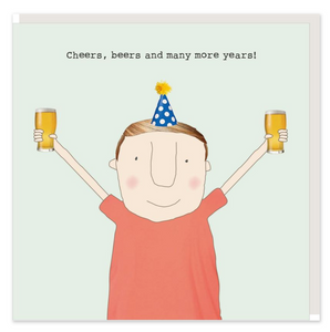 Card - Cheers Beers Greeting Card Rosie Made A Thing