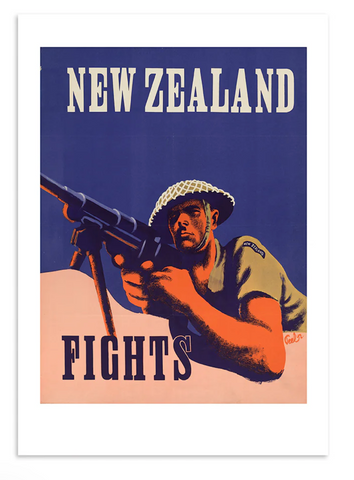 New Zealand Fights War A3 Print Art Print 100% NZ