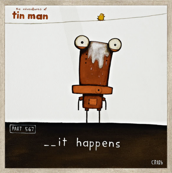 Shit Happens - Boxed Frame Print Art Print Tony Cribb