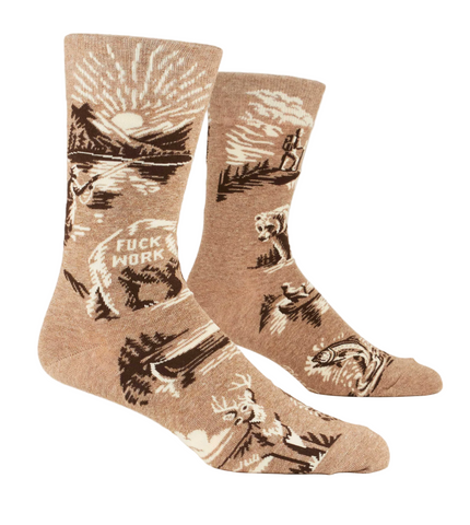 Fuck Work Men's Socks
