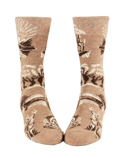 Fuck Work Men's Socks