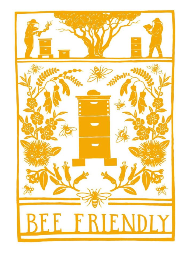 Bee Friendly - Tea Towel Tea Towel Wolfkamp & Stone