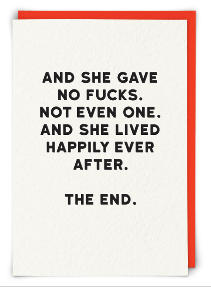 Card - The End Greeting Card Redback Cards