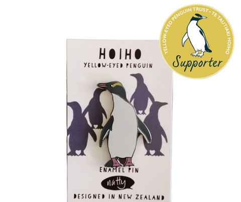 Hoiho Enamel Pin Brooch Natty