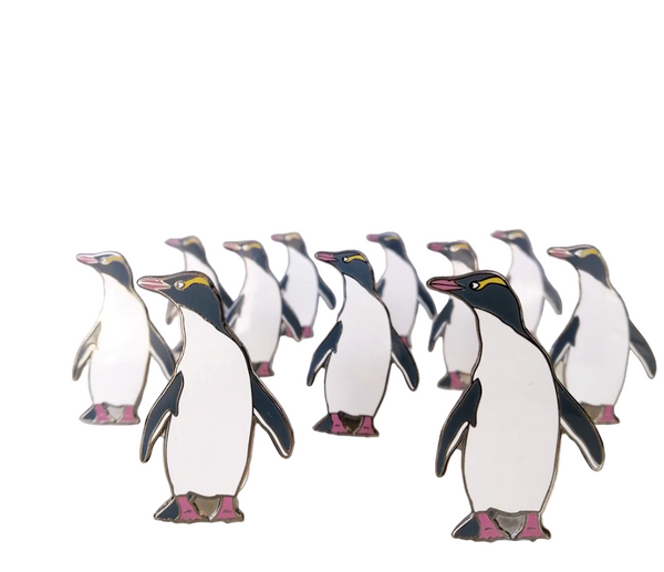 Hoiho Enamel Pin Brooch Natty