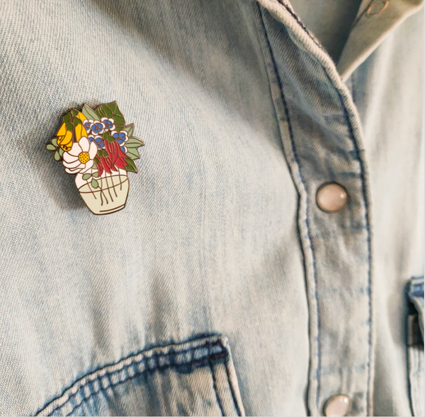 Blooms Enamel Pin Brooch Natty