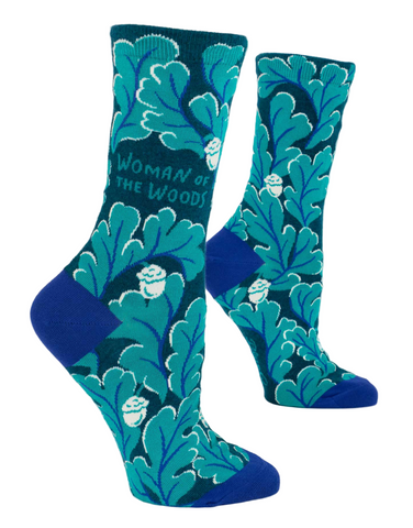 Woman of the Woods Crew Socks Socks BlueQ