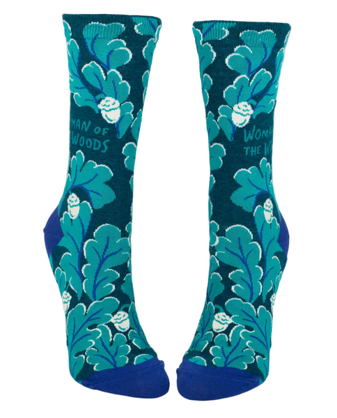 Woman of the Woods Crew Socks Socks BlueQ