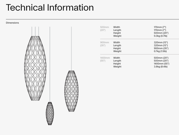 David Trubridge - Hinaki Pendant Light