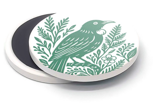 Woodcut Tui Ceramic Magnet