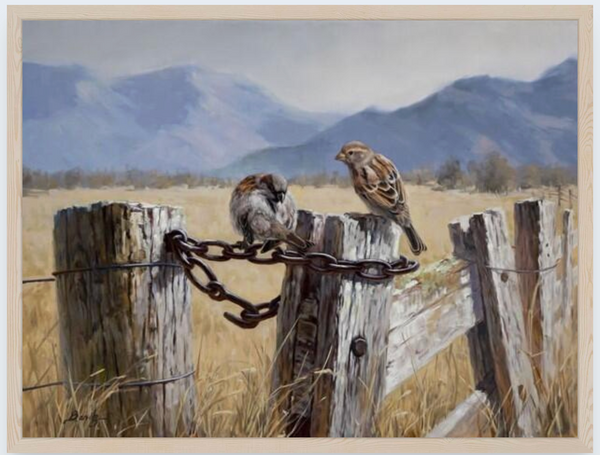 On the Fence by Ben Ho - Boxed Frame Notecard