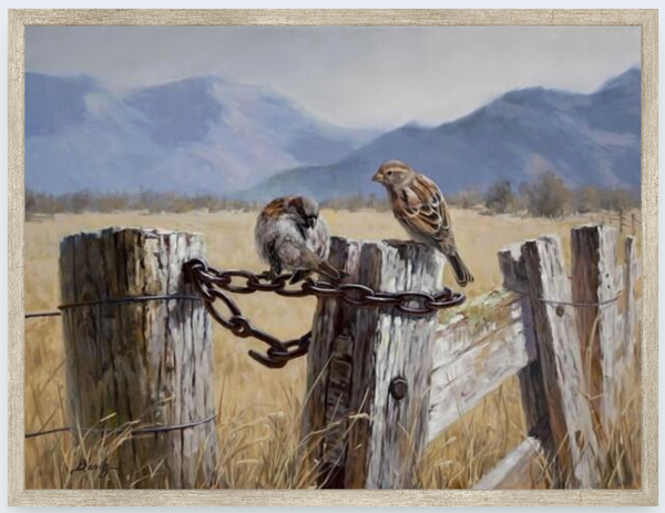 On the Fence by Ben Ho - Boxed Frame Notecard