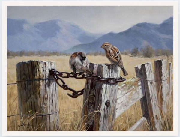 On the Fence by Ben Ho - Boxed Frame Notecard