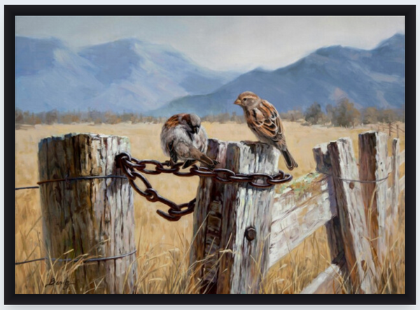 The Sparrows by Ben Ho - Boxed Frame Notecard