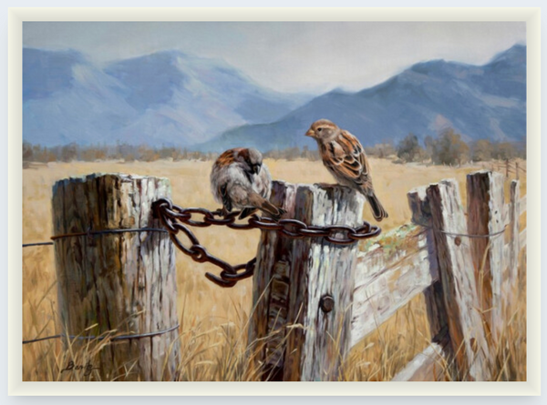 The Sparrows by Ben Ho - Boxed Frame Notecard