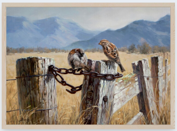 The Sparrows by Ben Ho - Boxed Frame Notecard