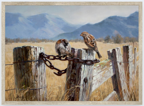 The Sparrows by Ben Ho - Boxed Frame Notecard