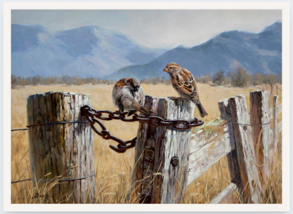 The Sparrows by Ben Ho - Boxed Frame Notecard