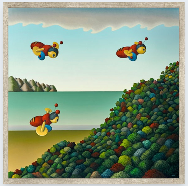 Busy Bees by Hamish Allan - Boxed Frame Notecard
