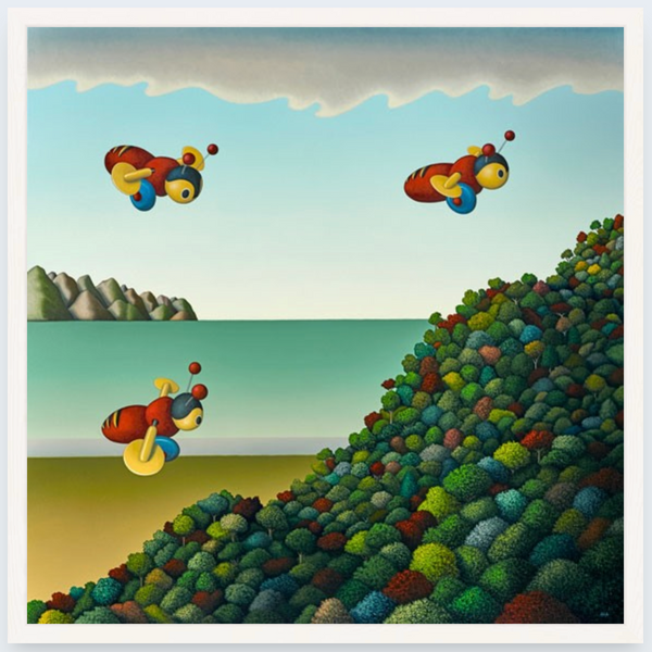 Busy Bees by Hamish Allan - Boxed Frame Notecard